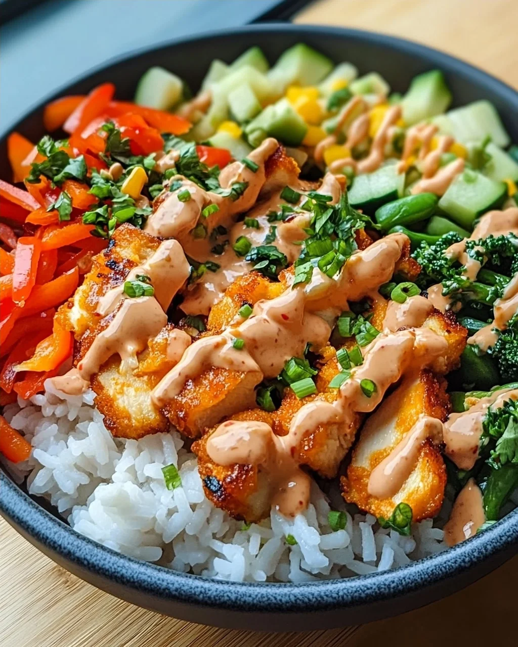Bang Bang Chicken Bowl: Geschmacksexplosion, einfach kochen!