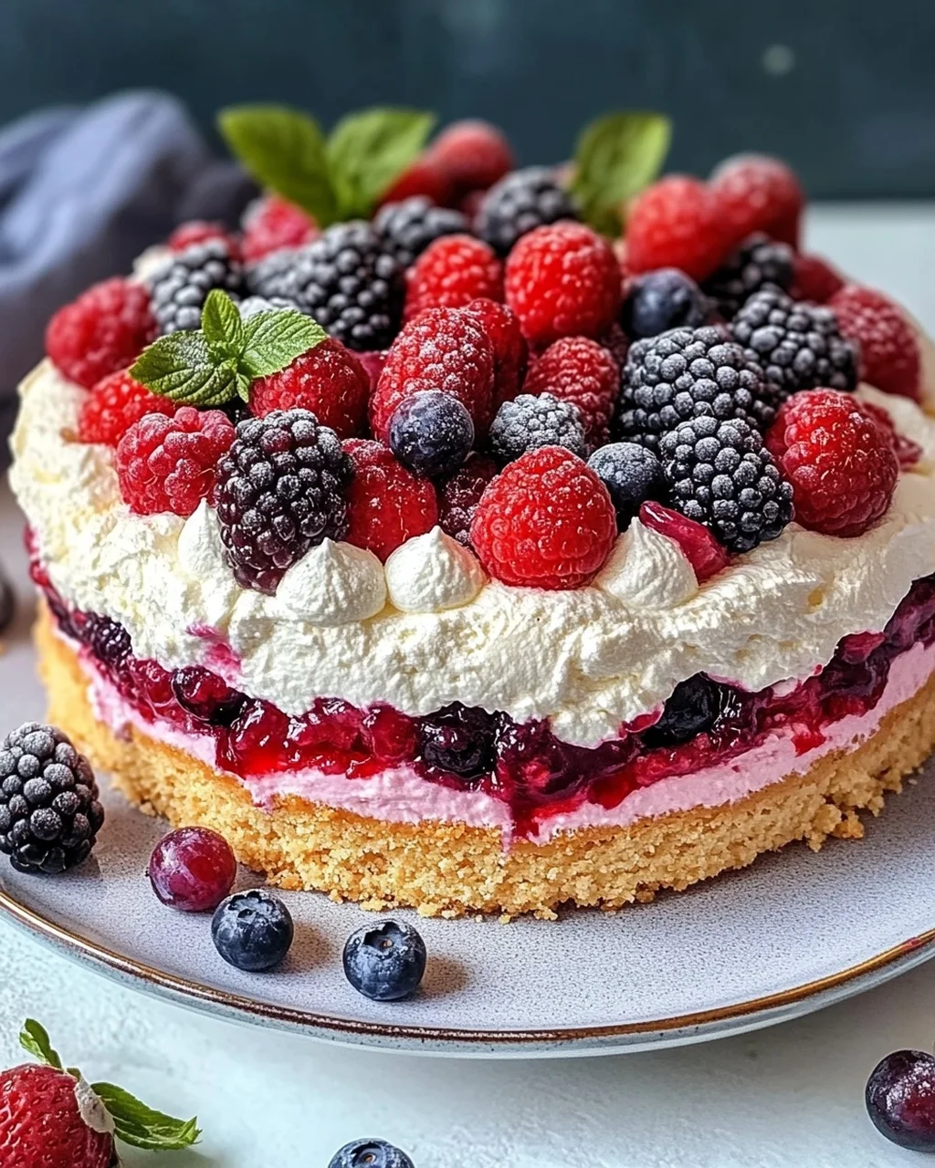 Beeren Käsesahne Torte