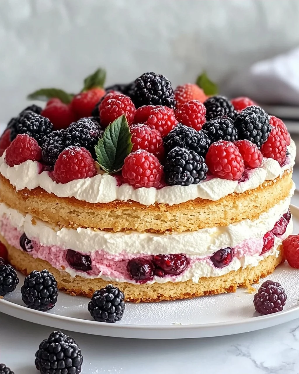 Beeren Käsesahne Torte