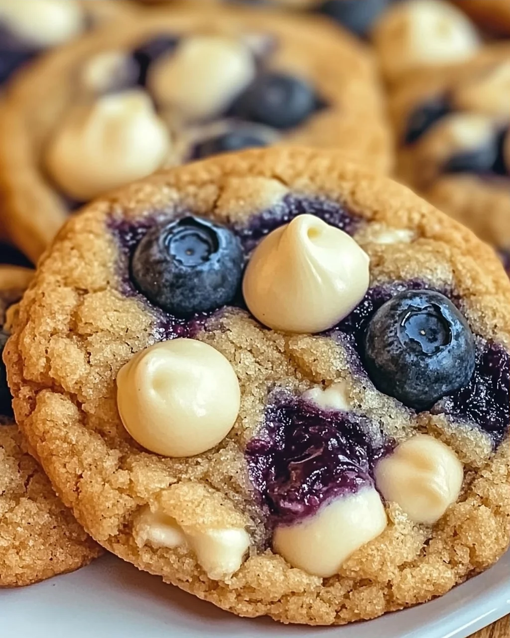 Blaubeer weiße Schokoladenstückchen Kekse schnell gemacht