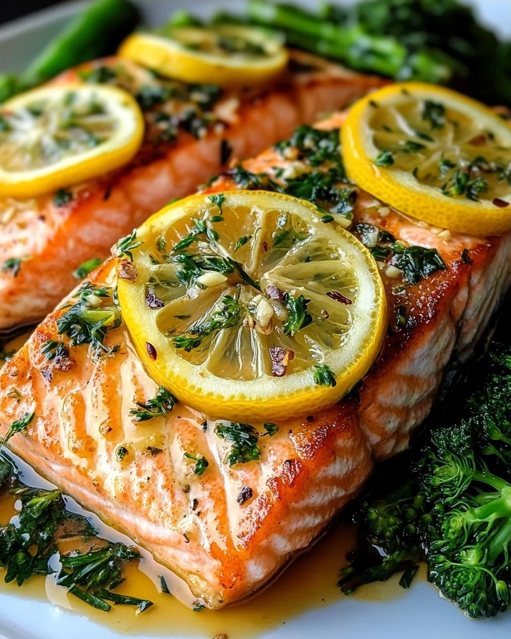 Buttergebackener Lachs mit Broccolini