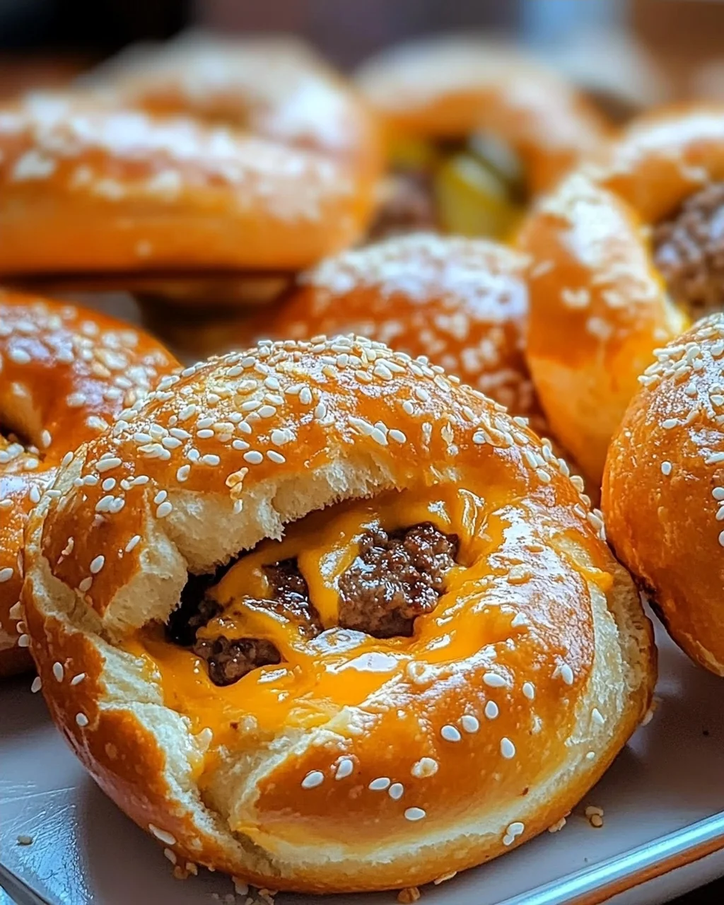 Cheeseburger Pretzel Bombs, die Sie die ganze Woche begehren werden