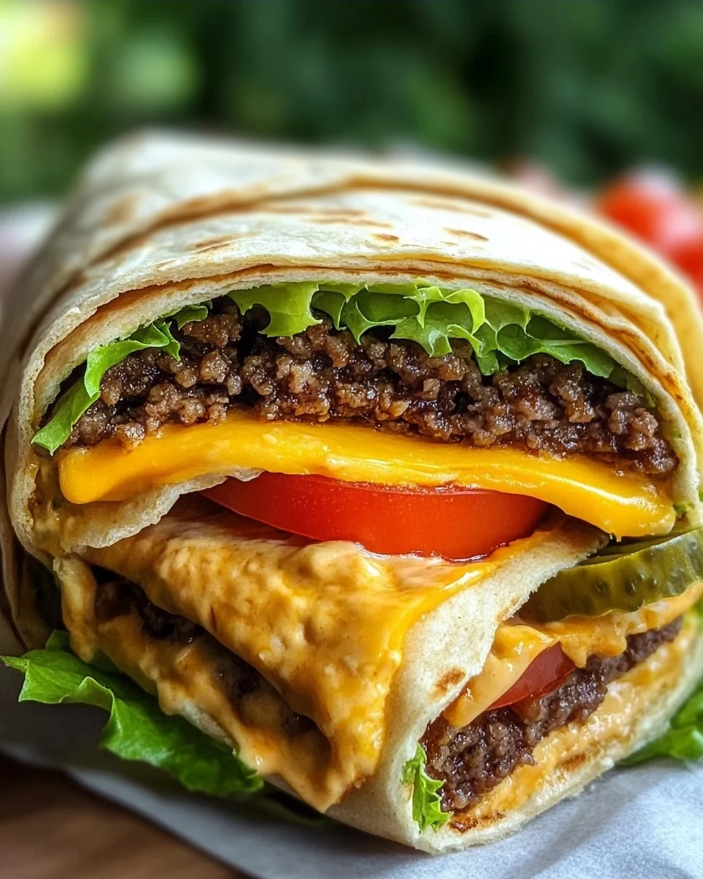 Cheeseburger-Wraps