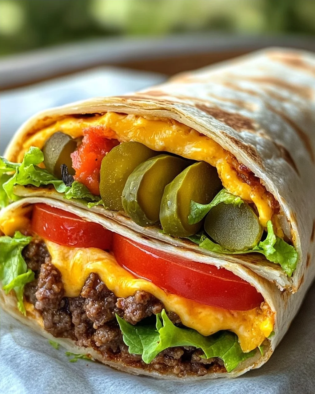 Cheeseburger-Wraps