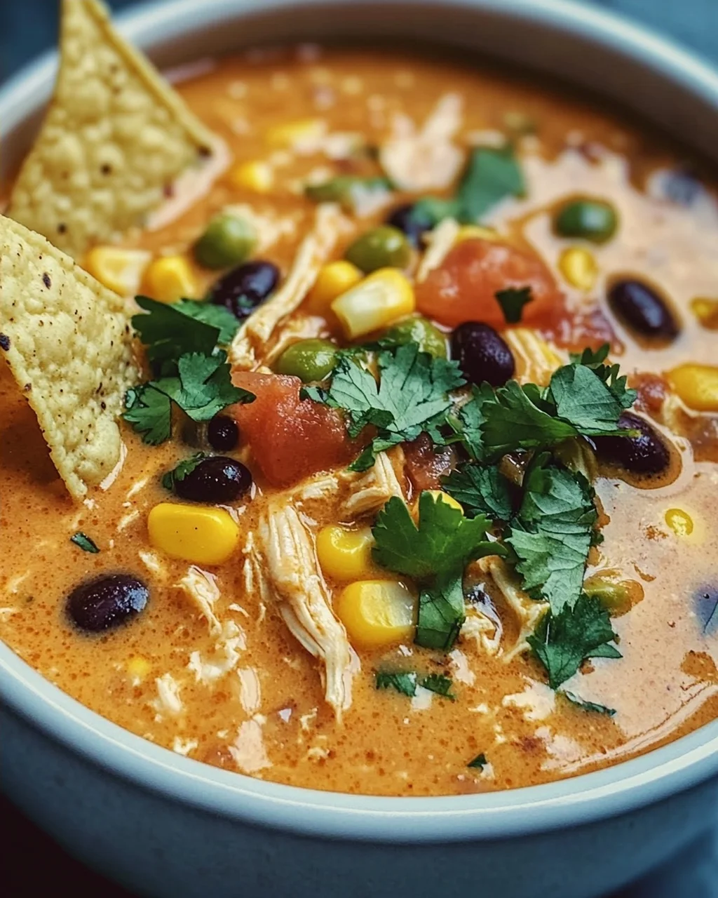 Cremige Hähnchen-Enchilada-Suppe: Ein Genuss für alle!