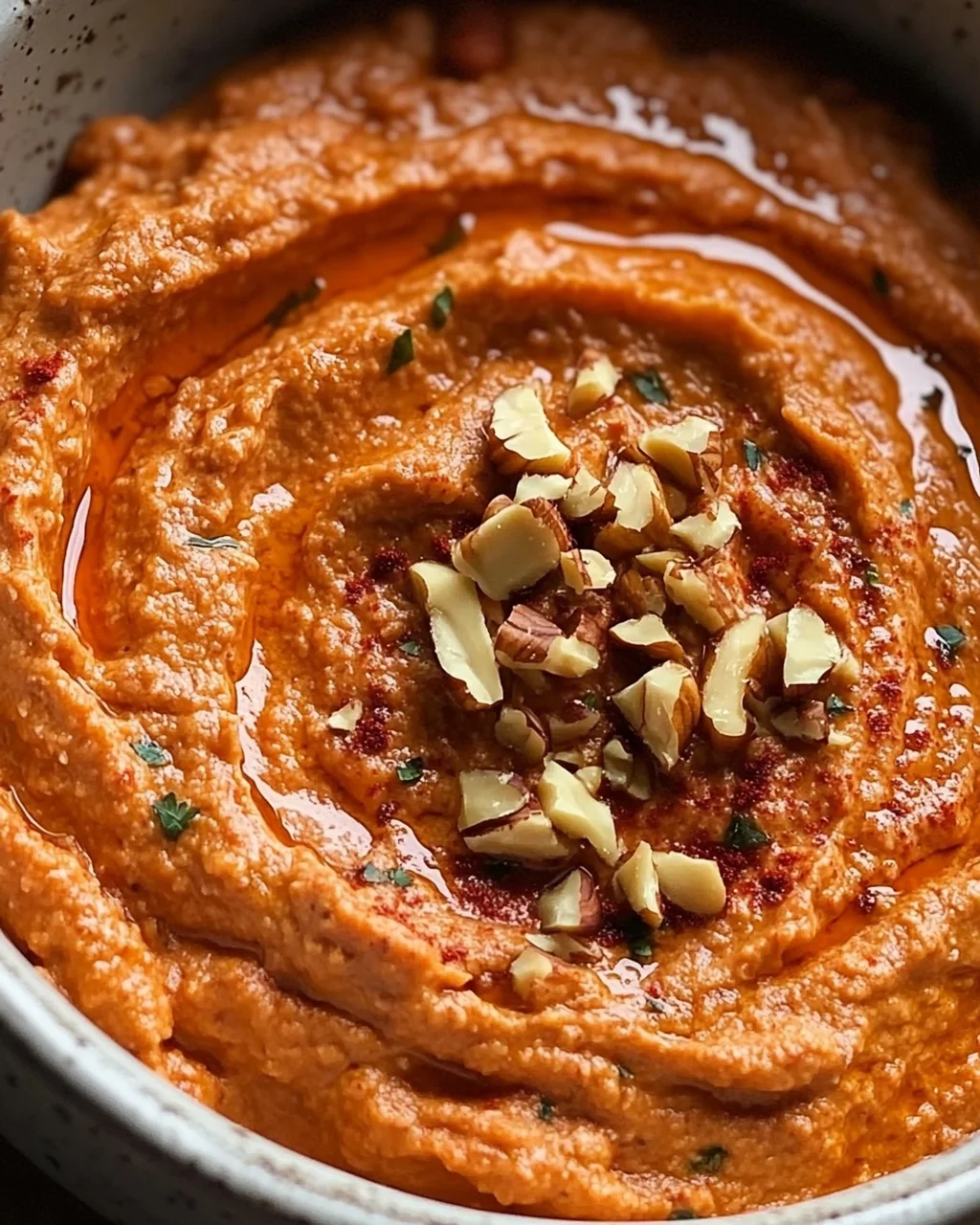 Cremiger Rote Paprika Walnuss Dip: Seidenweiche Textur entdecken