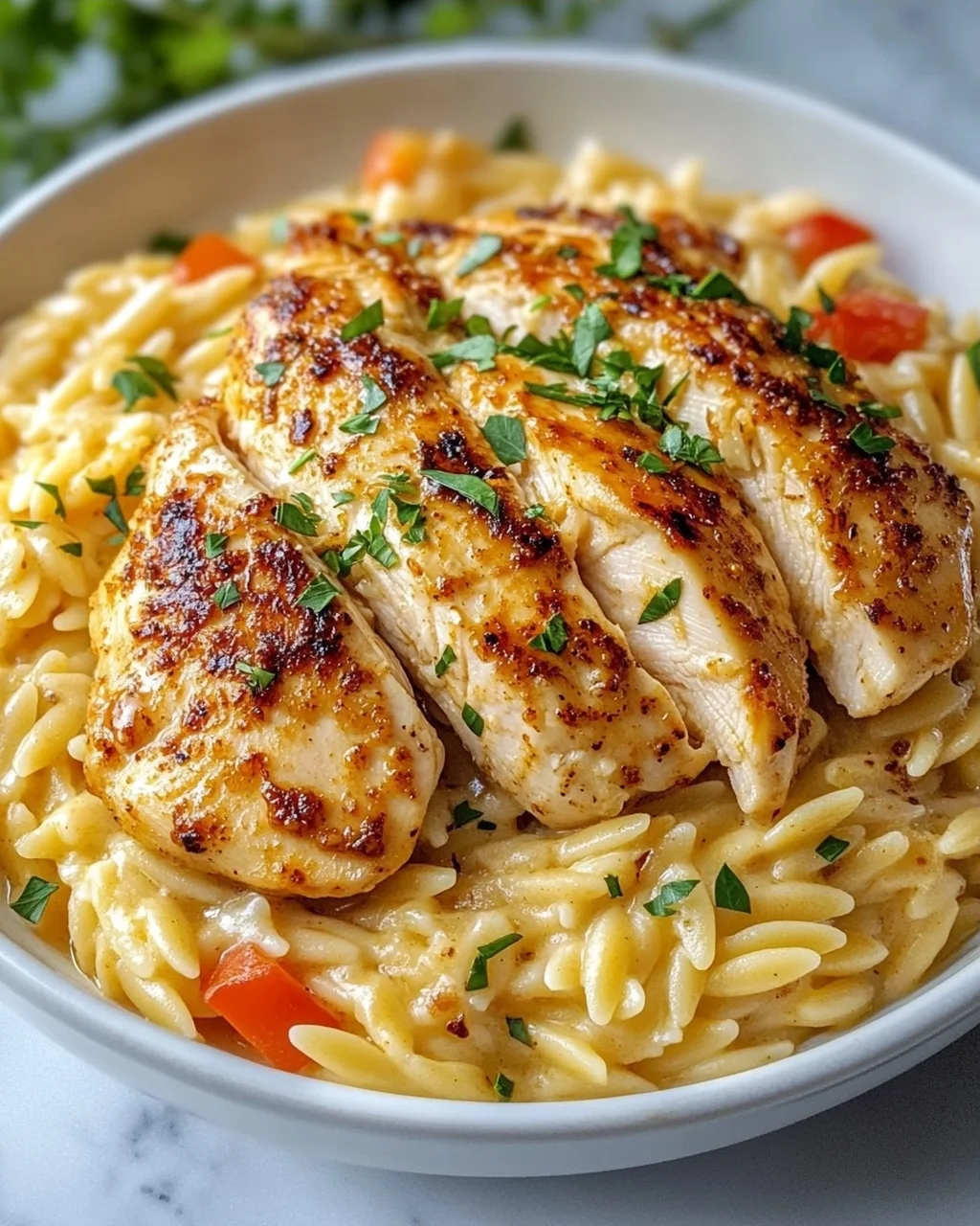 Cremiges Cajun Hähnchen Orzo Rezept – Einfach & Lecker