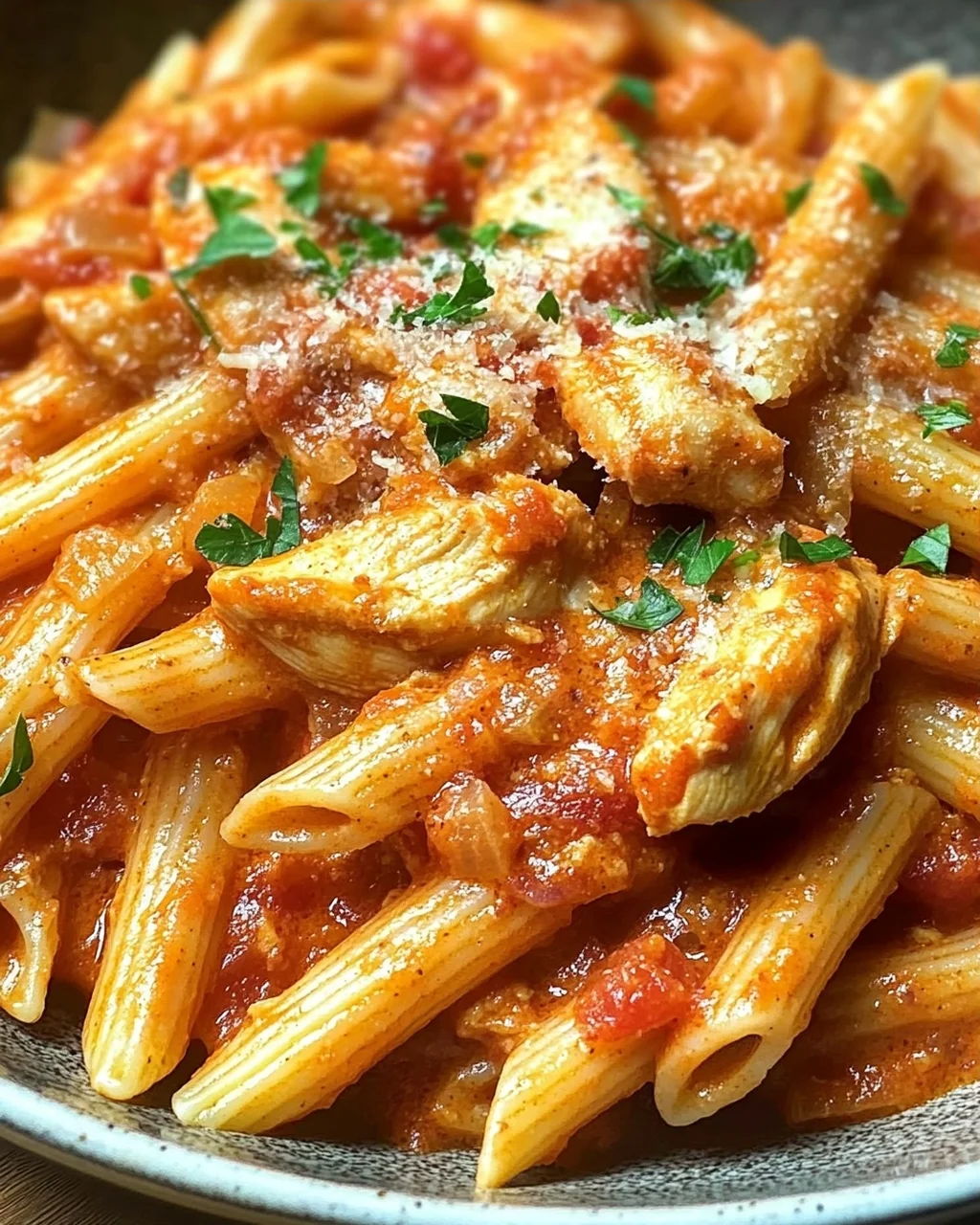 Cremiges Hähnchen all’Arrabbiata in 25 Minuten