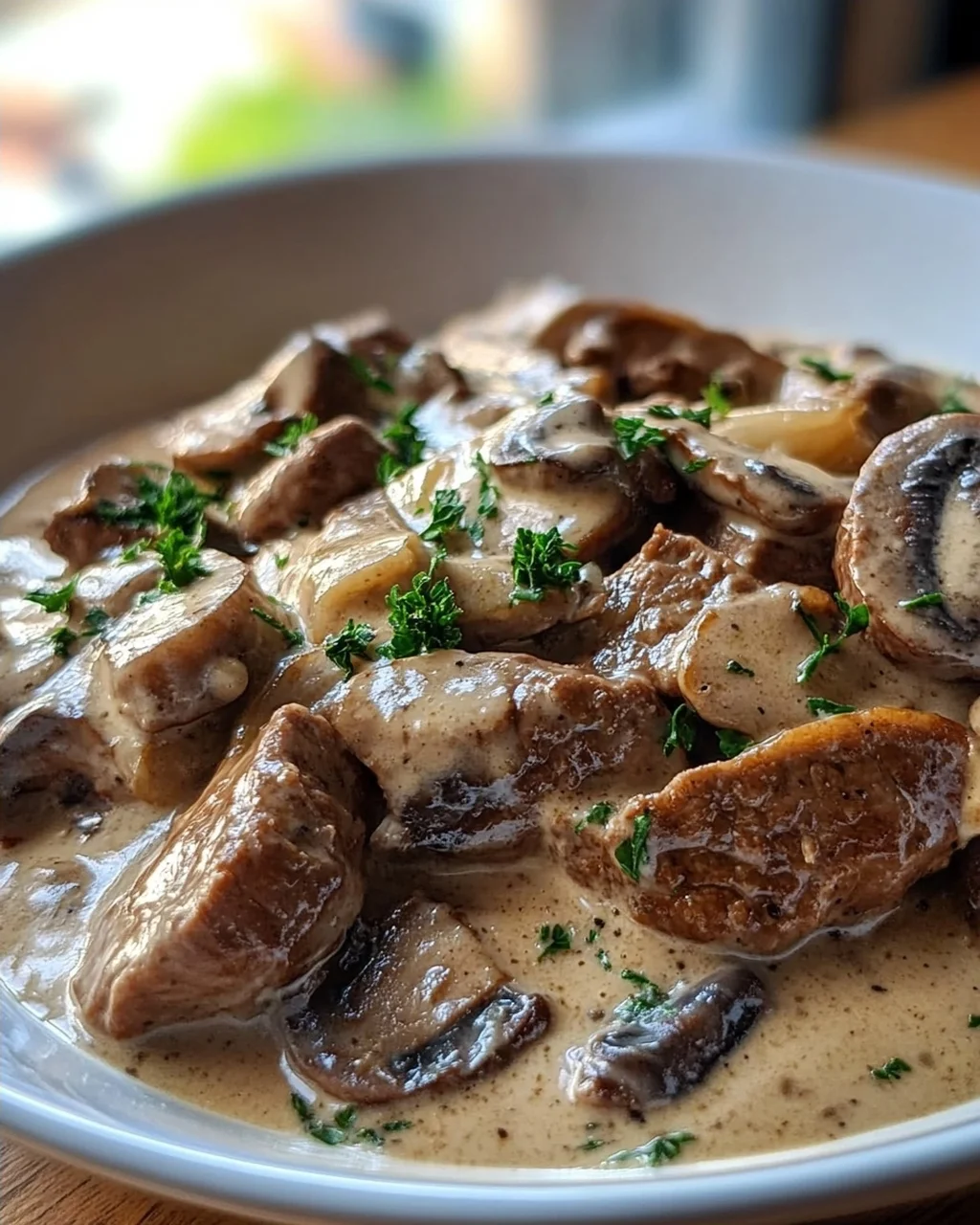 Cremiges Rindergeschnetzeltes in Pilzrahmsauce – schnell & lecker!