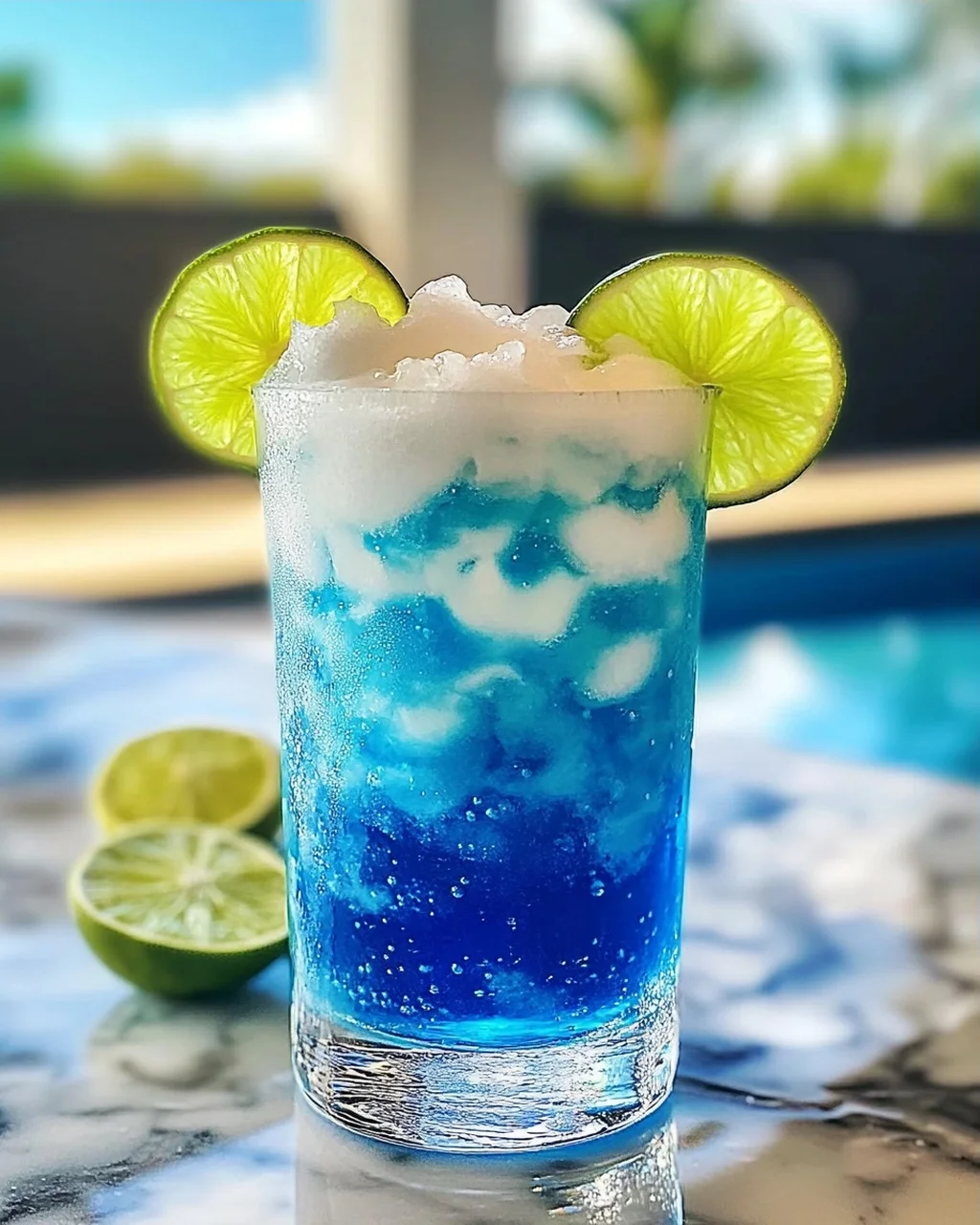 Elektrische Limette Schmutziges Soda für den Sommer