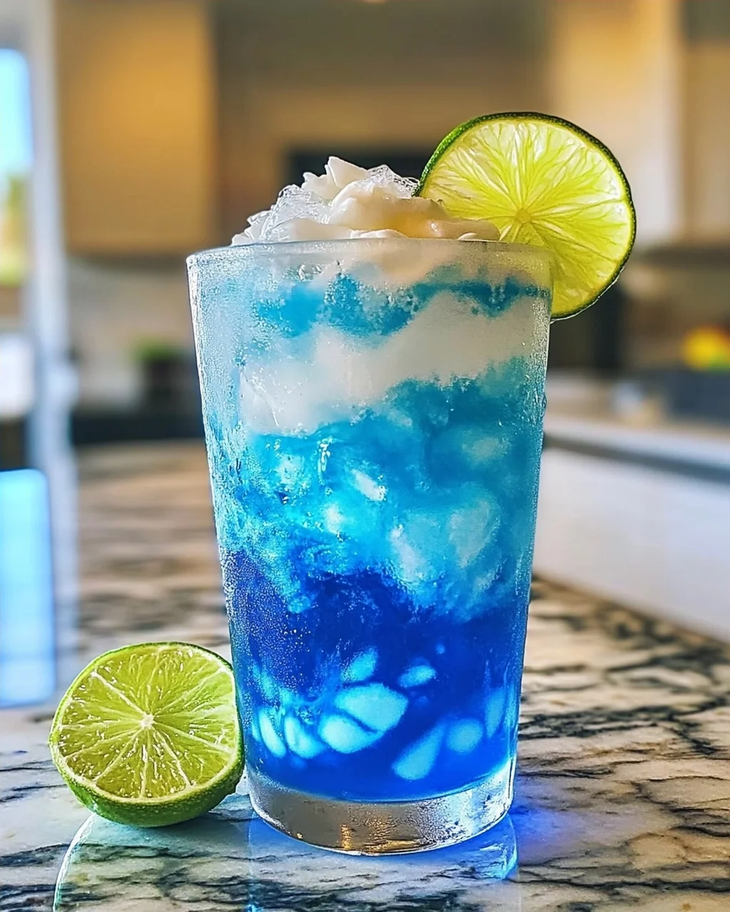 Elektrische Limette Schmutziges Soda für den Sommer