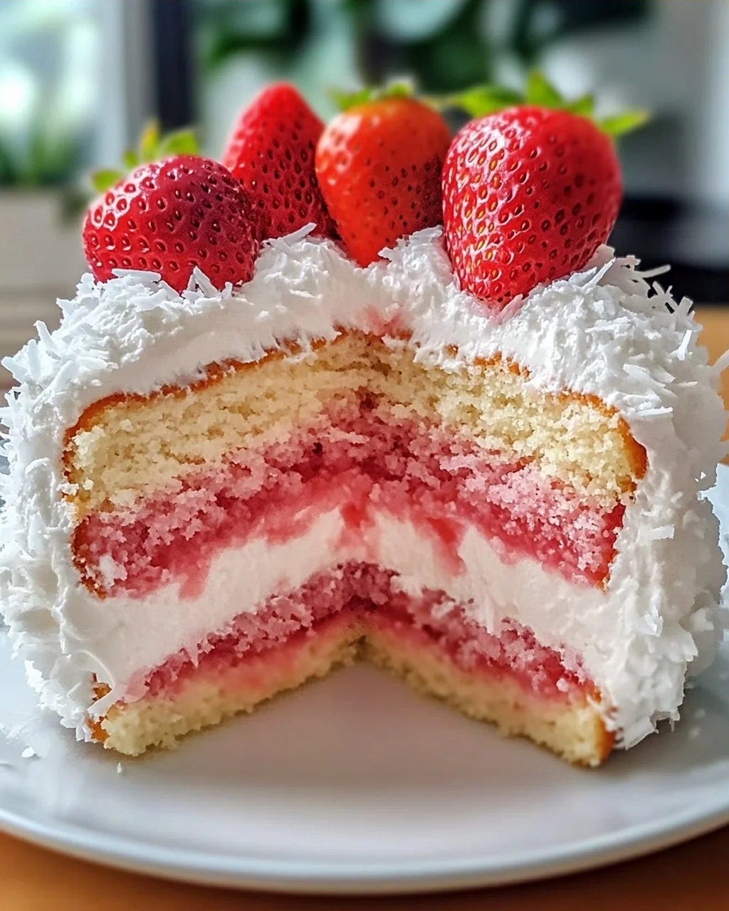 Erdbeer-Kokos-Schaumkuchen leicht gemacht