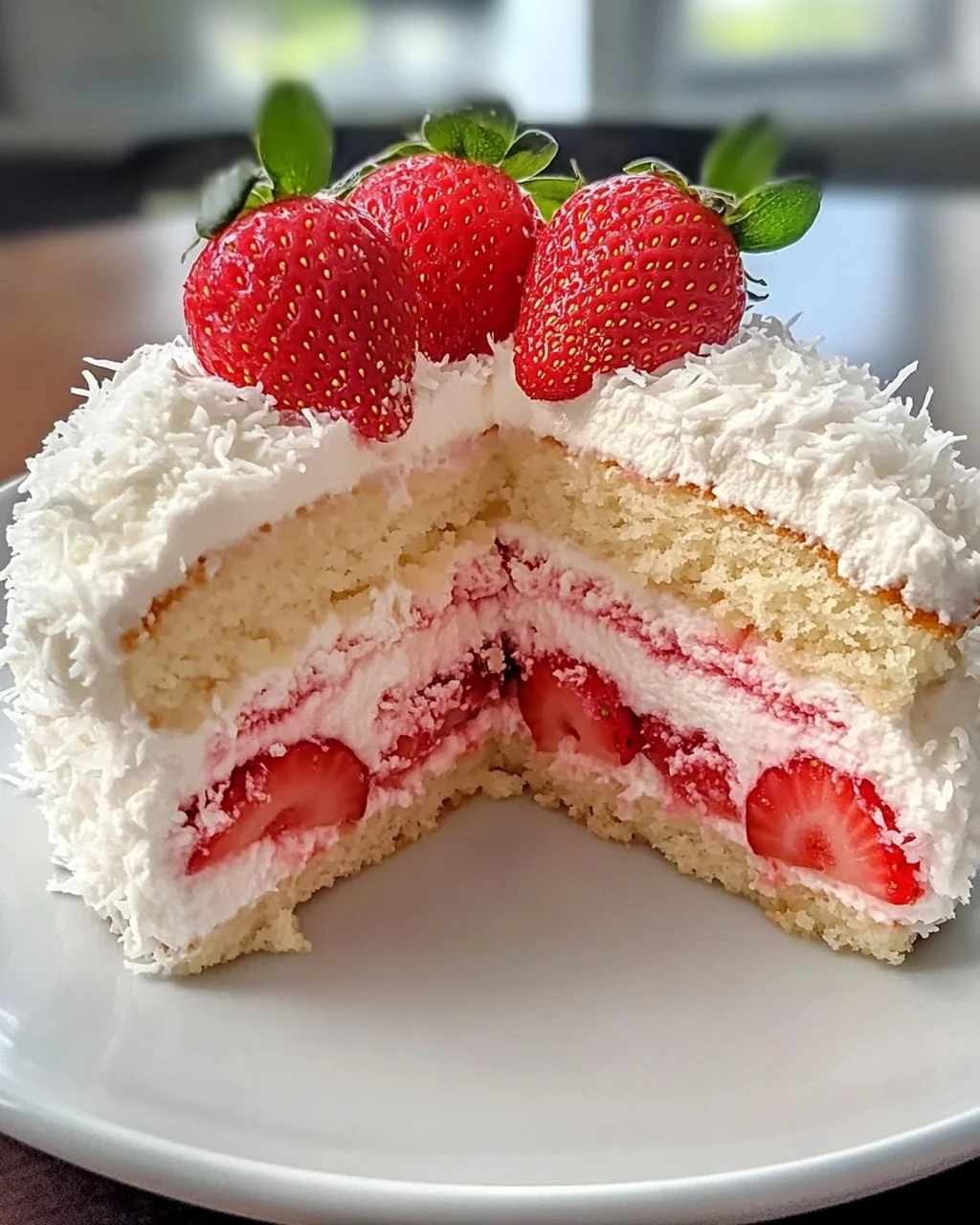 Erdbeer-Kokos-Schaumkuchen leicht gemacht