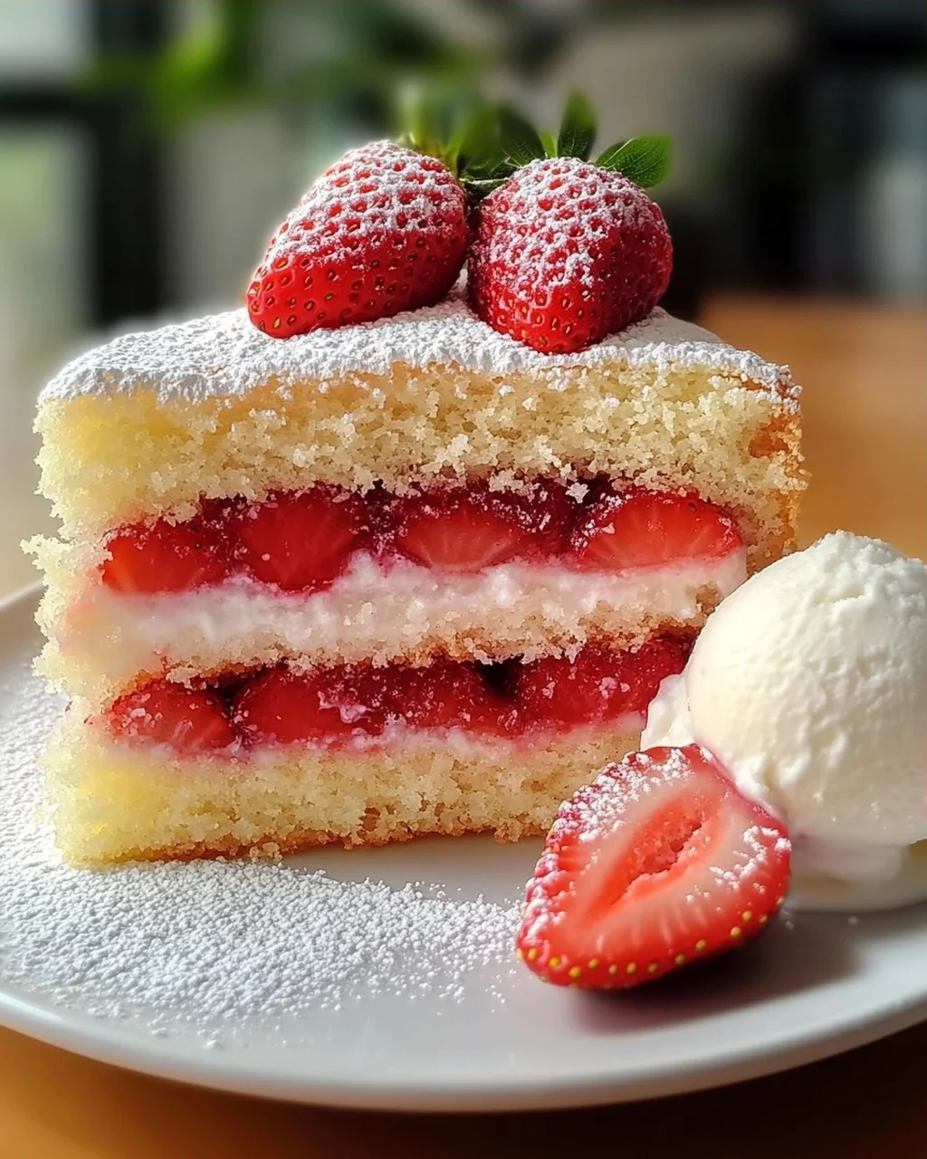 Erdbeer-Kokos-Sponge-Kuchen leicht gemacht