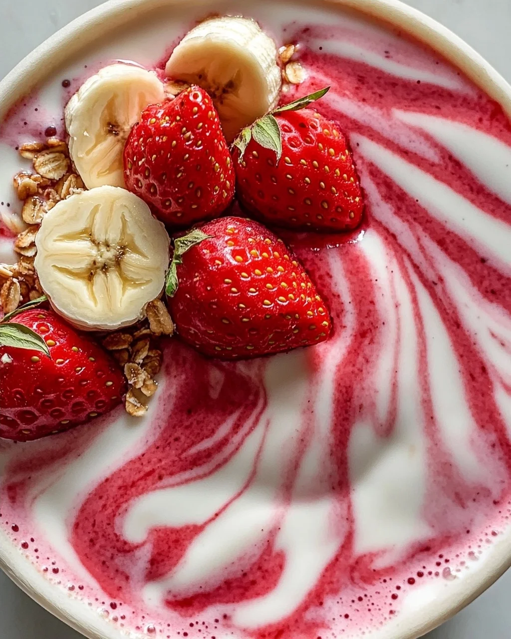 Erdbeer Swirl Smoothie Bowl: Das ultimative Sommer-Rezept