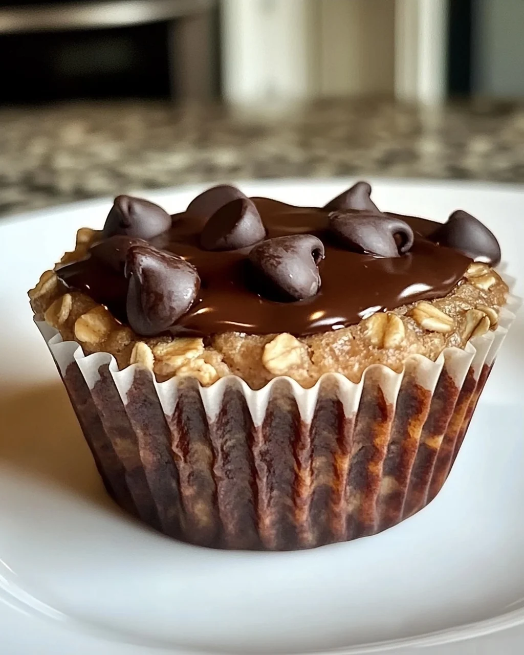Erdnussbutter Protein Haferflocken Muffins für jeden Tag