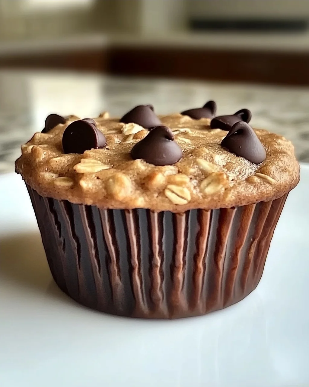 Erdnussbutter Protein Haferflocken Muffins für jeden Tag