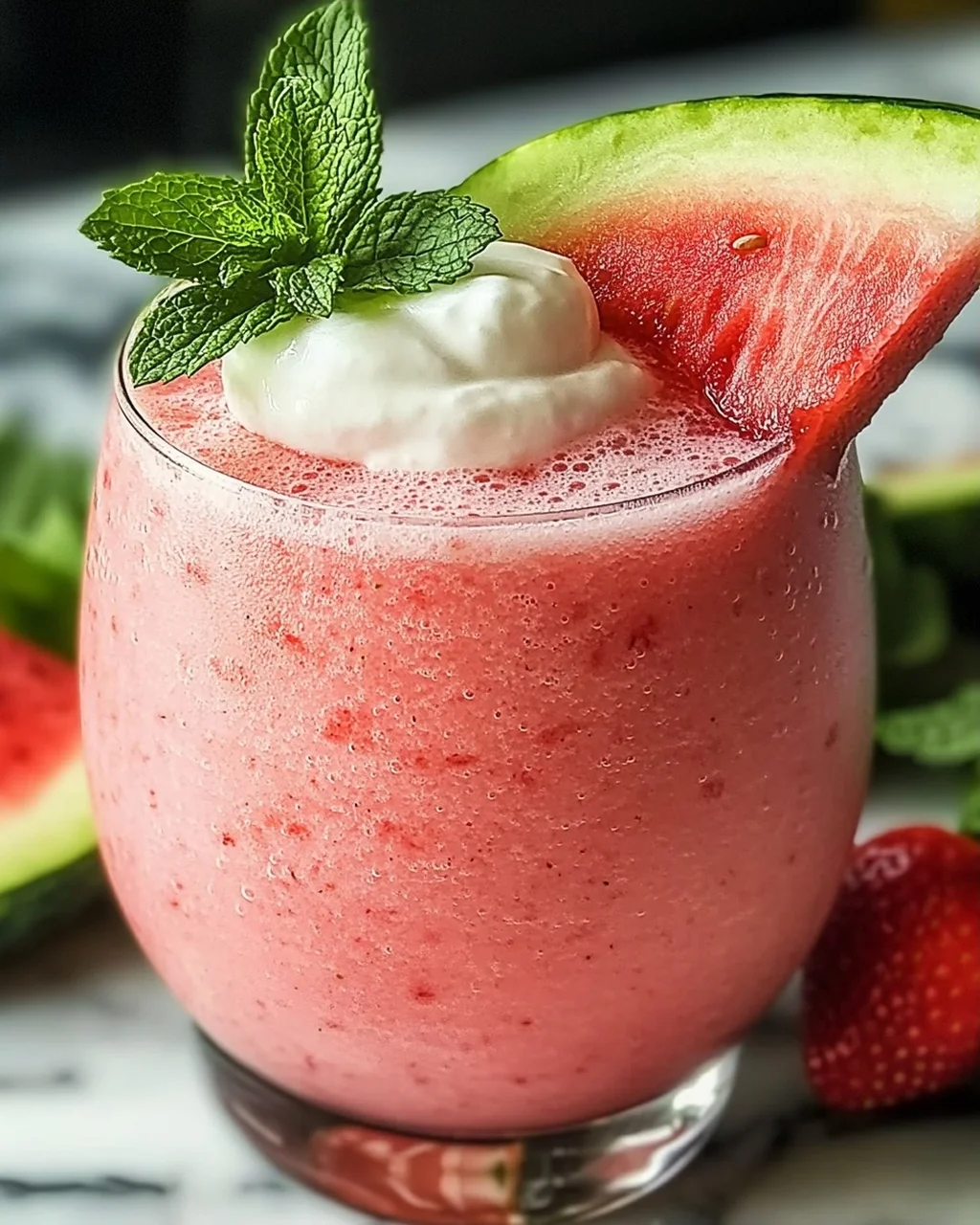 Erfrischender Wassermelonen-Smoothie für den Sommer