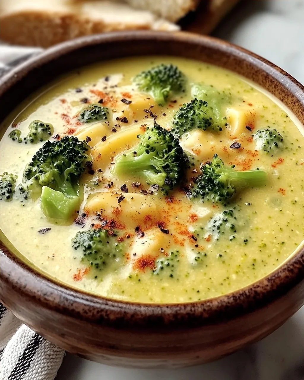 Geräucherte Gouda Brokkoli Suppe in 30 Minuten