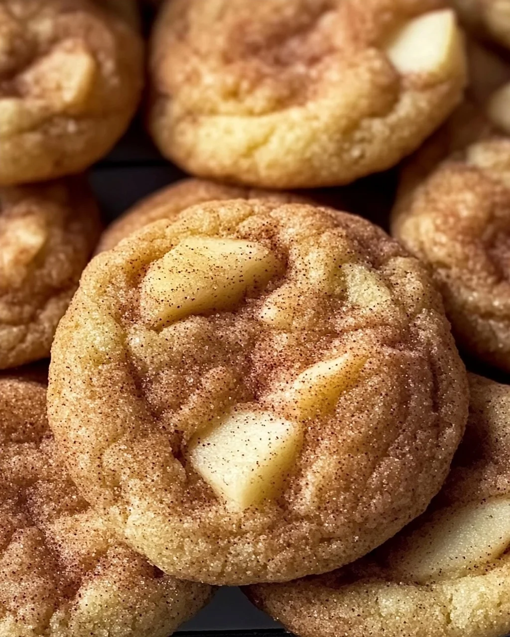 Gewürzte Apfel-Zimt Snickerdoodle Cookies