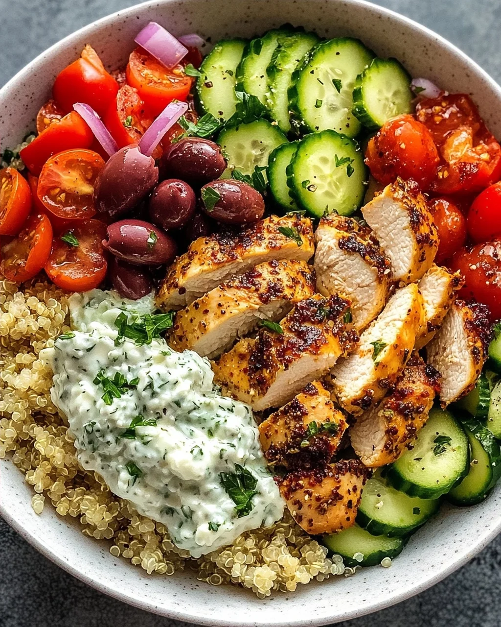 Greek Chicken Bowls Rezept – Einfach & Lecker Genießen!