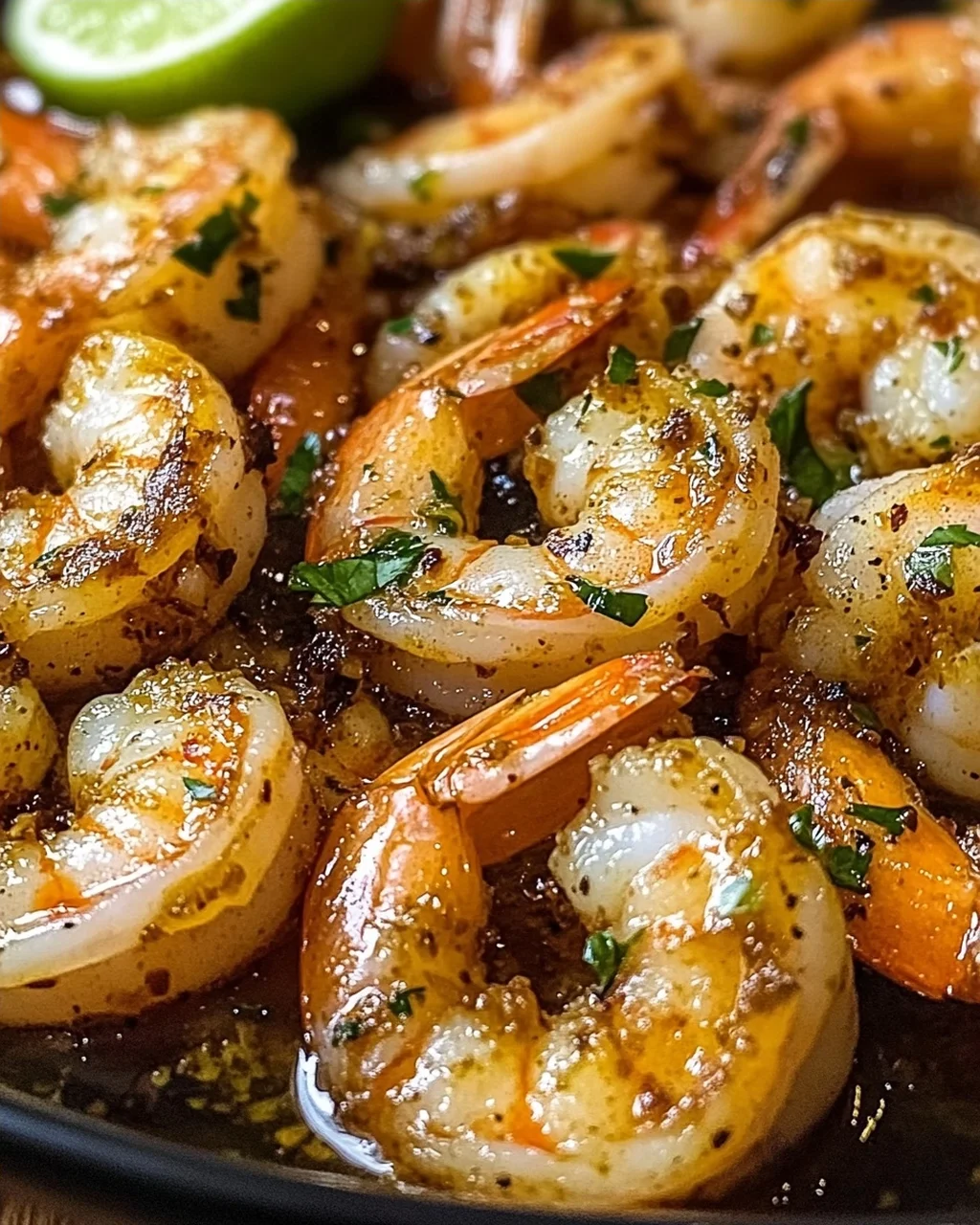 Hatch-Chili geräucherte Garnelen mit Knoblauchbutter