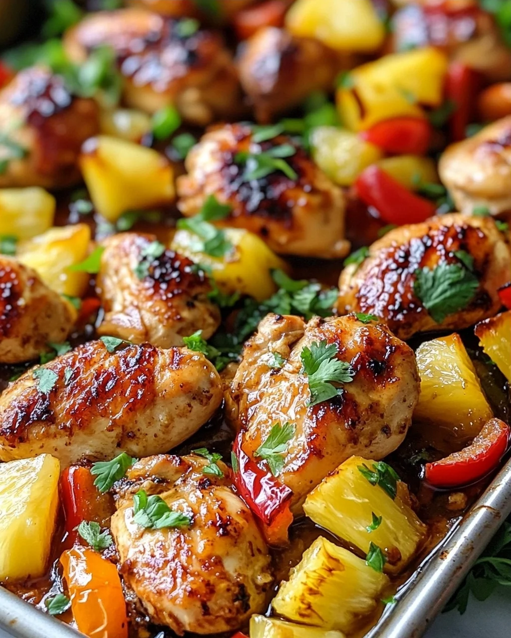 Hawaiian Chicken Sheet Pan