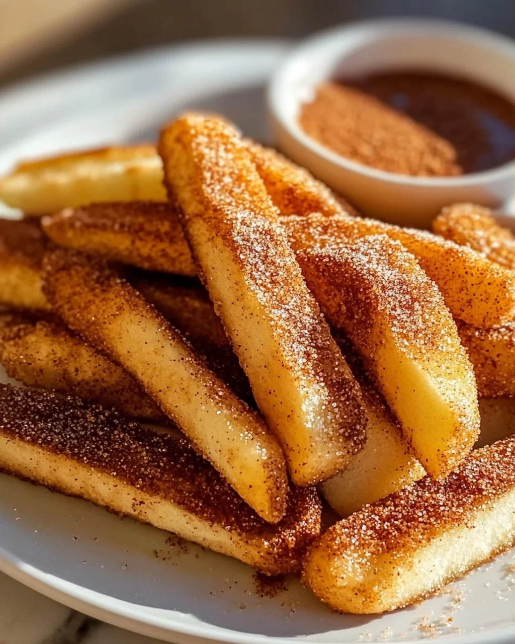Knusprige Air Fryer Apfel-Pommes: Süßer Snack leicht gemacht!