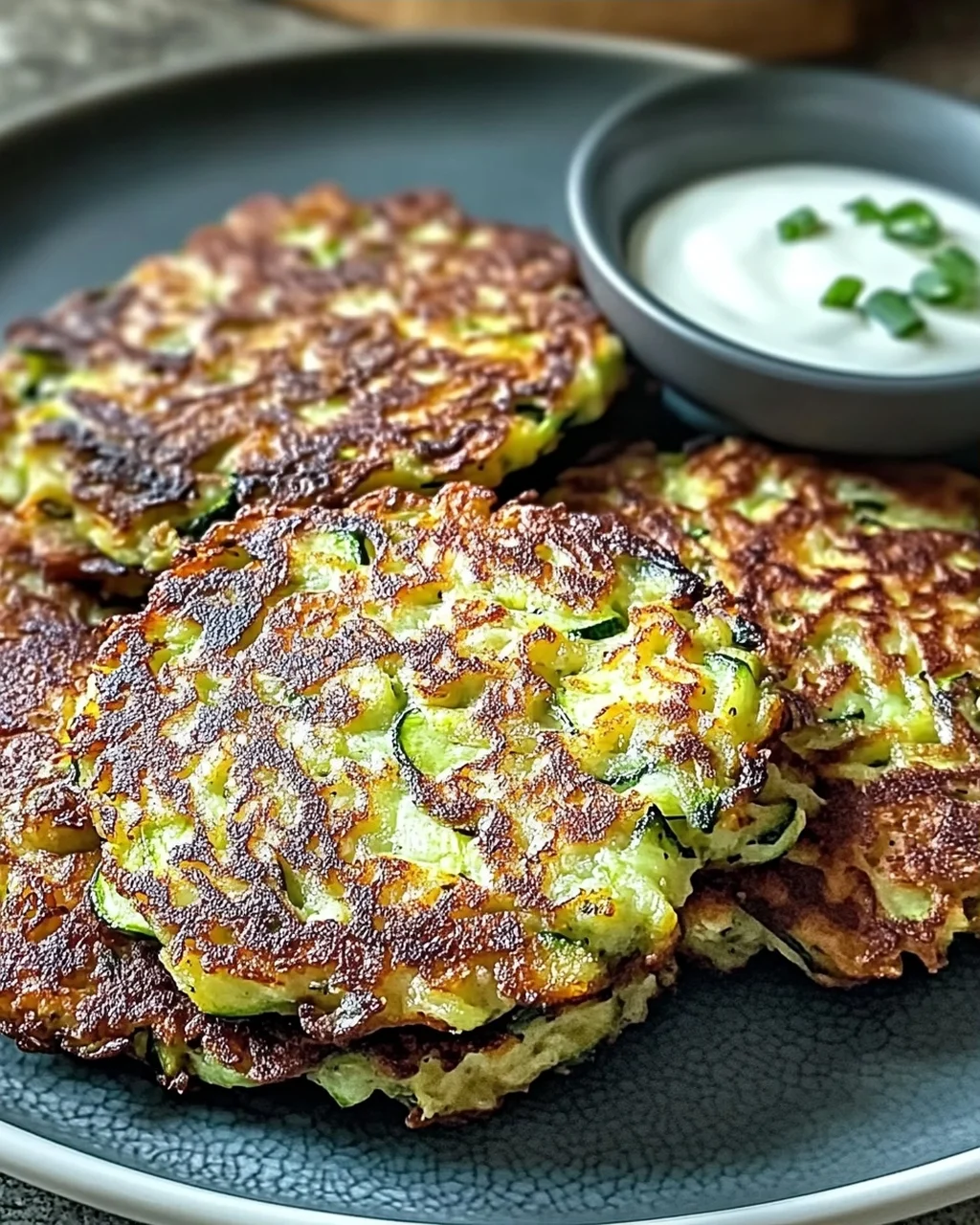 Knusprige und einfache Zucchini-Puffer für jeden Tag
