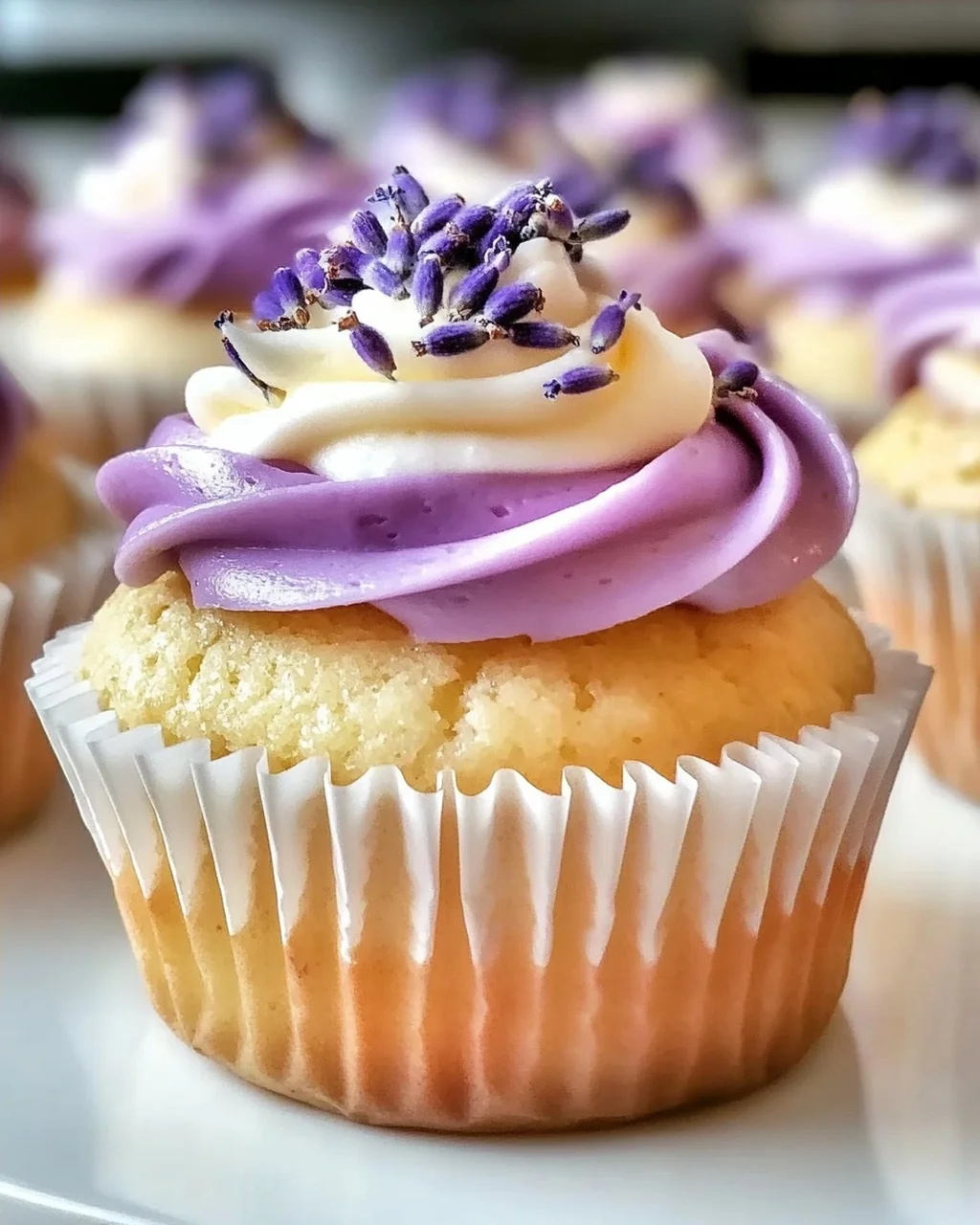 Lavendel Honig Cupcakes für einen zauberhaften Genuss