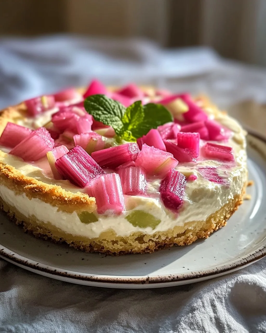 Leckerer Rhabarber Quark Pudding Kuchen – Einfaches Rezept!
