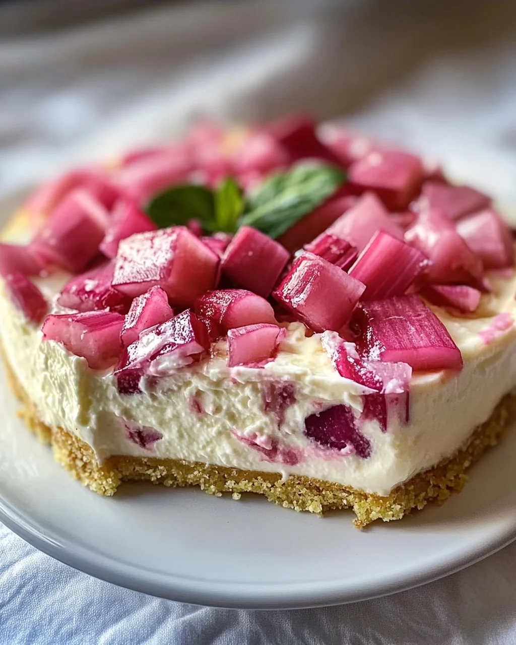 Leckerer Rhabarber Quark Pudding Kuchen – Einfaches Rezept!