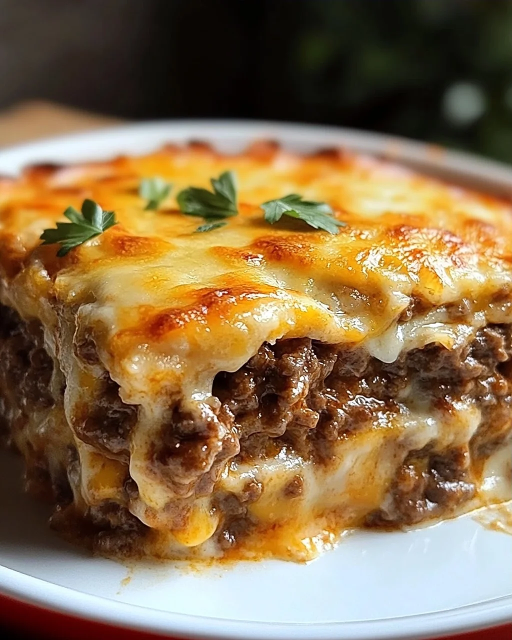 Low Carb Cheeseburger-Auflauf