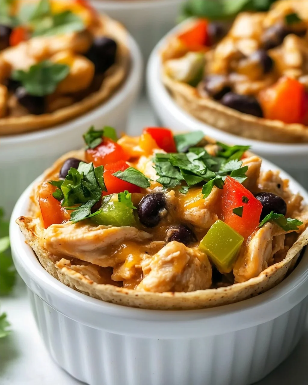 Mini Crock Pot Fiesta Chicken Cups – Perfekt für Partys!