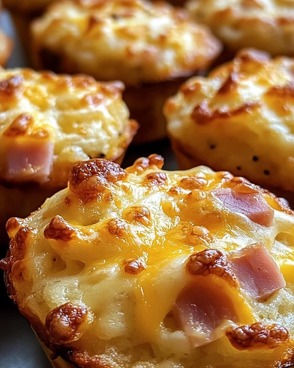 Muffins mit Putenschinken und Käse