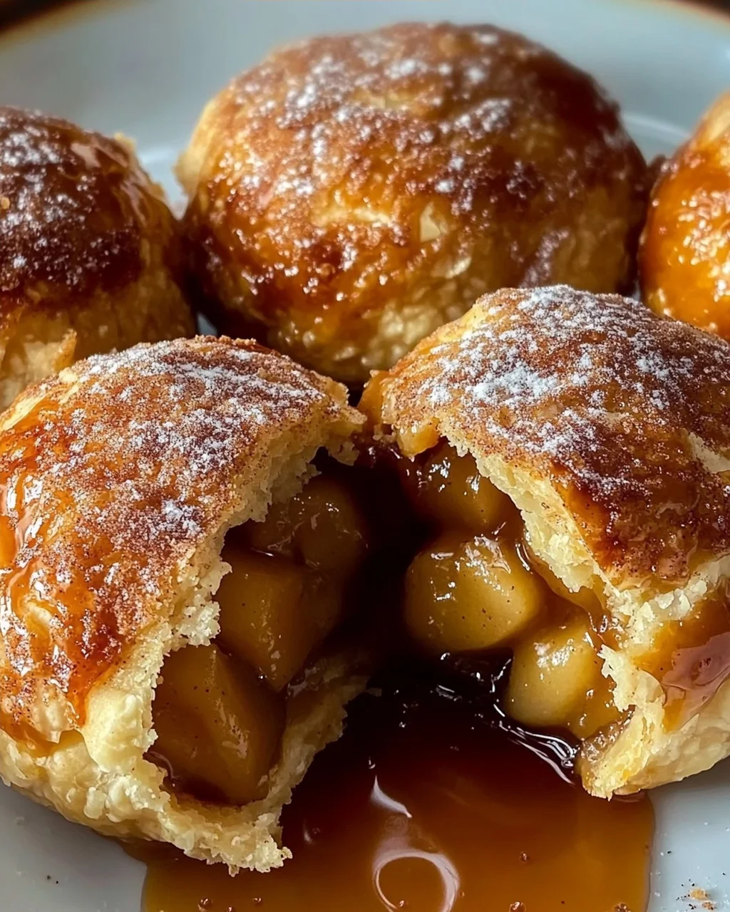 Mundwässernde Karamell Apfelkuchen Bombs