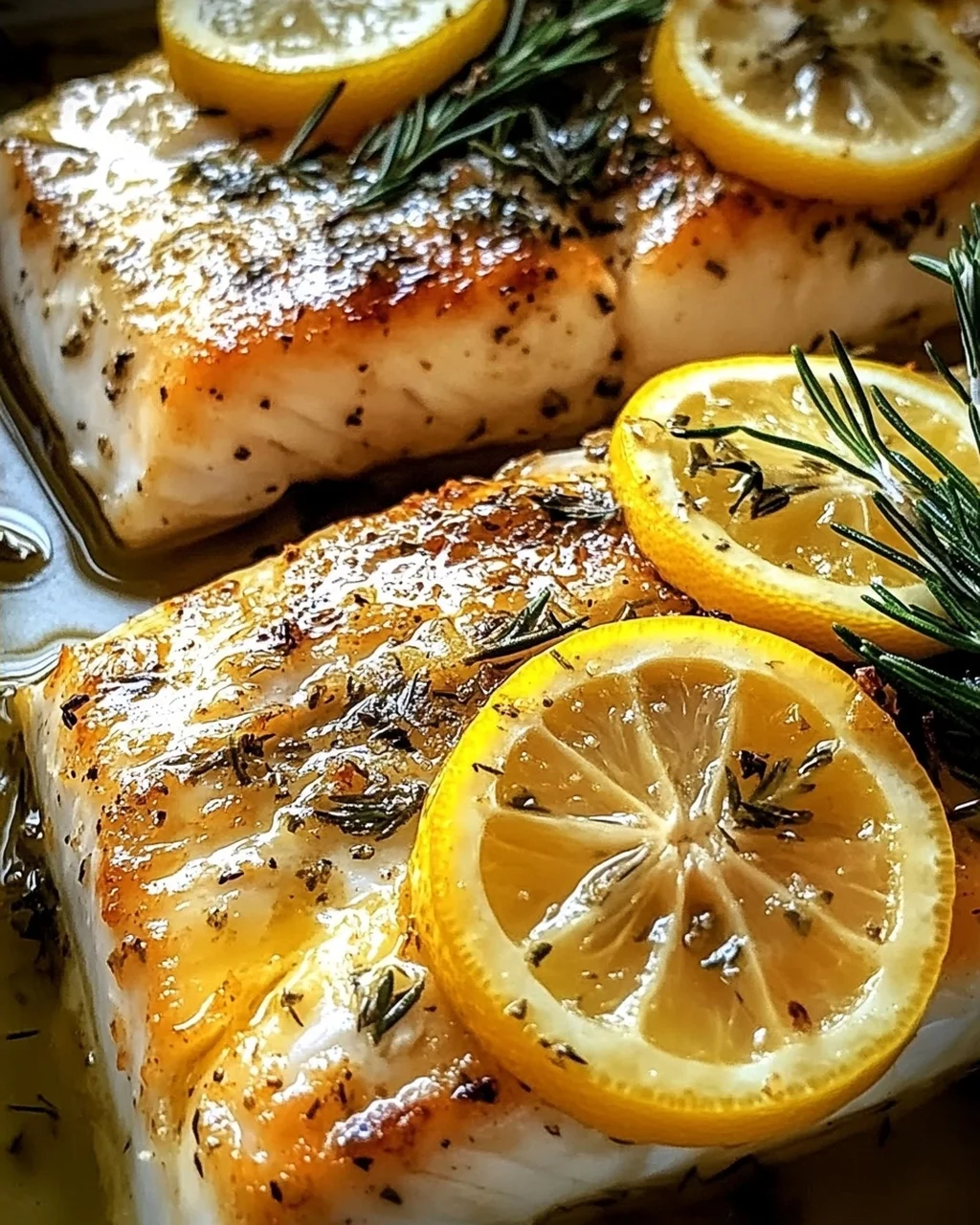 Ofenfisch mit Kräutern und Zitronen