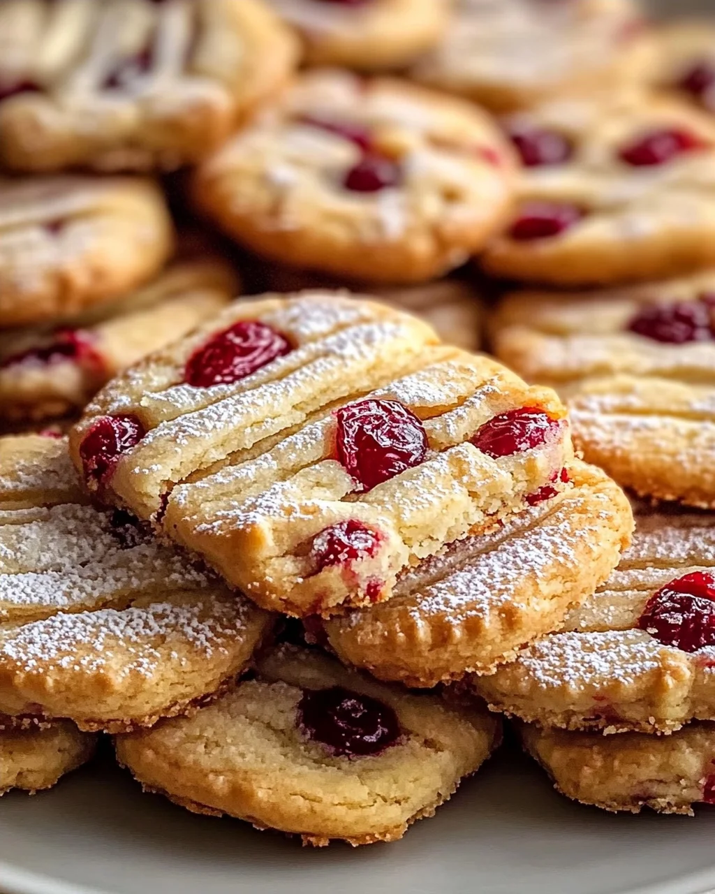 Orangen-Cranberry-Shortbread-Kekse für die Feiertage