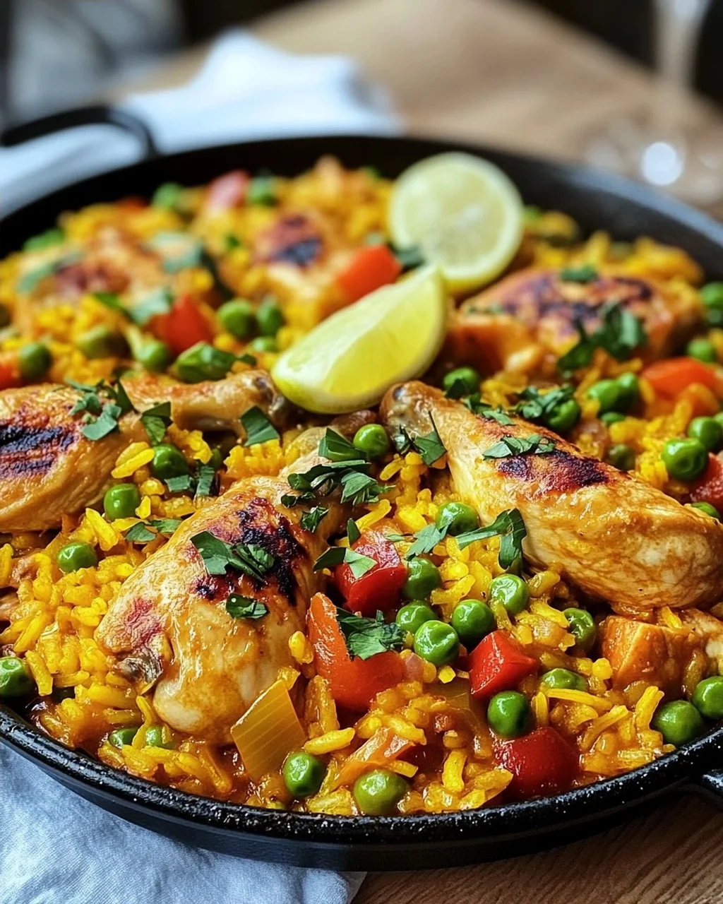 Paella mit Hähnchen