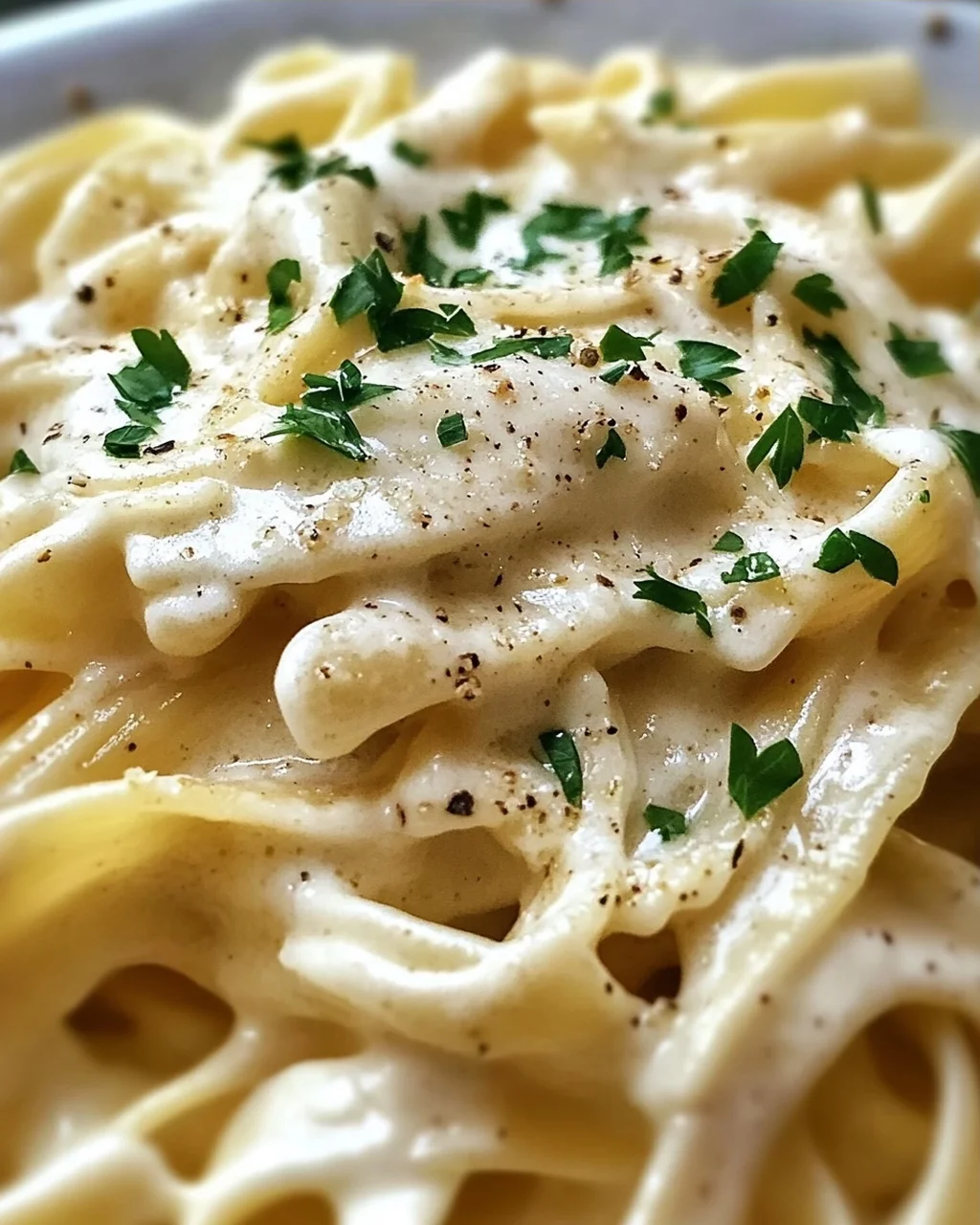 Pasta in Käse Sahne Soße