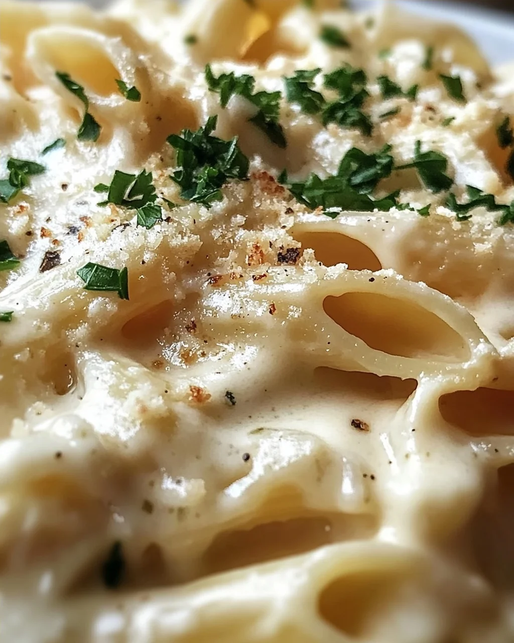 Pasta in Käse Sahne Soße