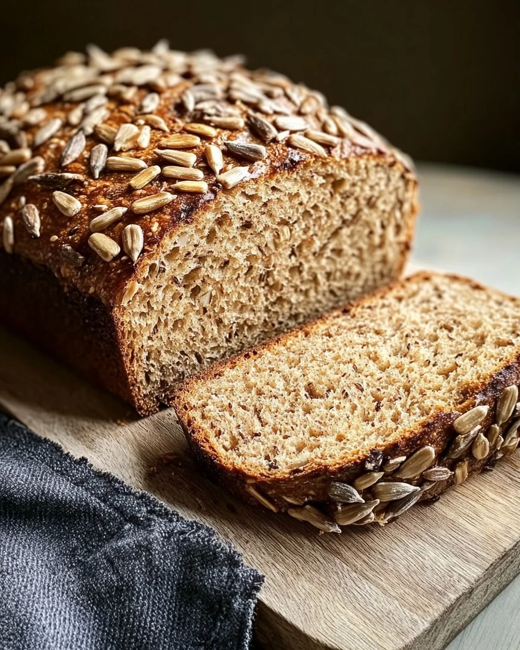 Roggenvollkornbrot mit Sonnenblumenkernen