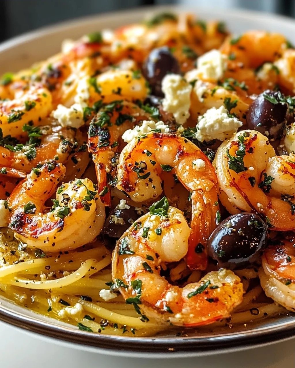Scharfe Griechische Garnelen Scampi: Chili & Kräuter-Kick!