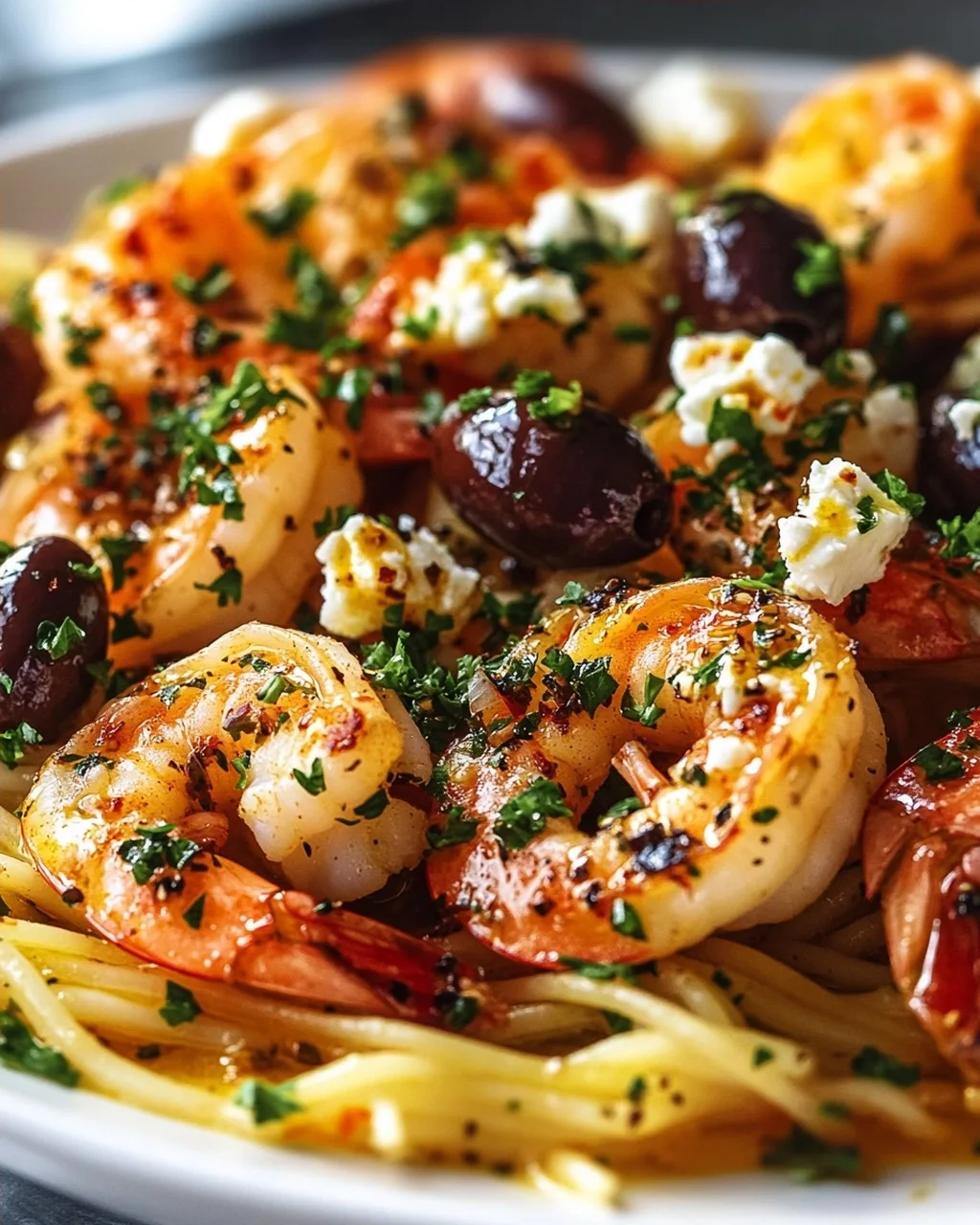 Scharfe Griechische Garnelen Scampi: Chili & Kräuter-Kick!