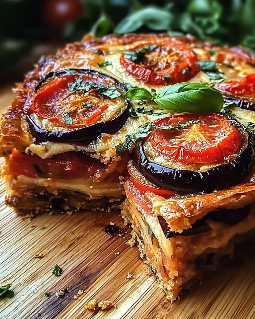 Sommer Tomaten und Auberginen Kuchen Rezept