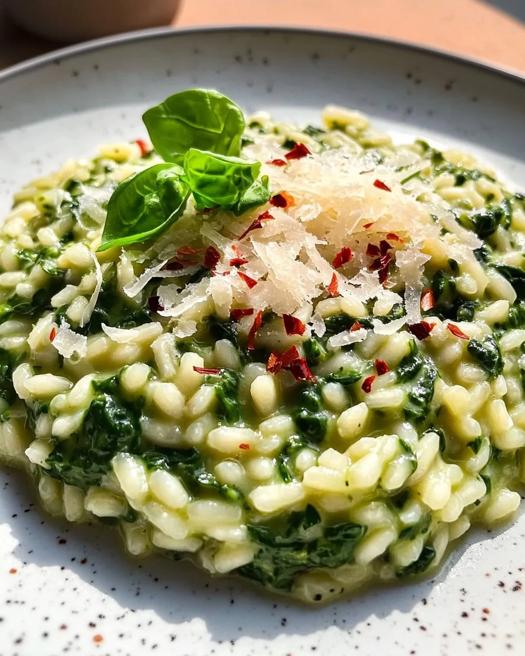 Spinat-Risotto mit frischen Kräutern