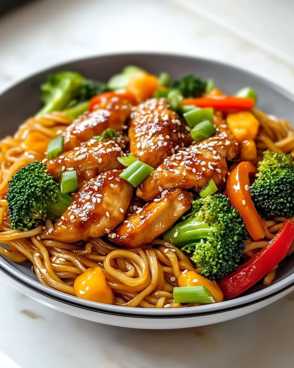 Sticky Garlic Chicken Noodles – Das ultimative Rezept!