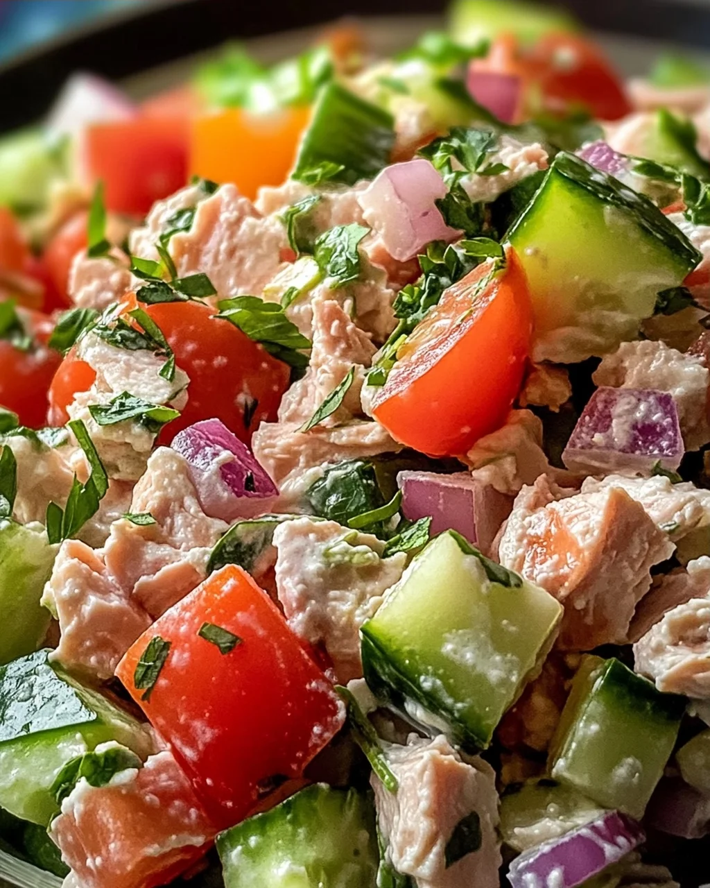 Thunfisch-Hüttenkäse-Salat