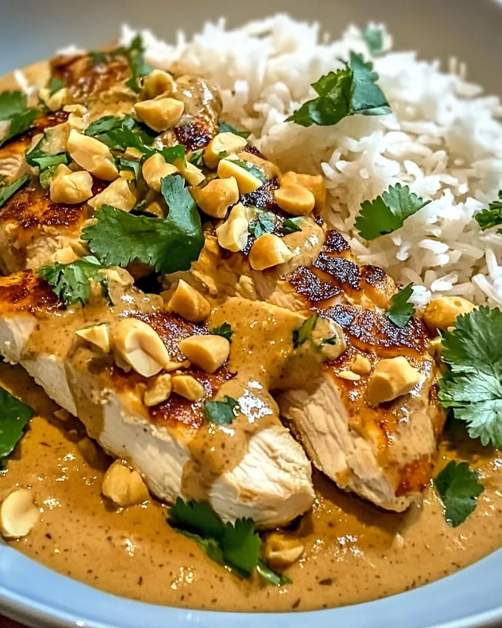 Unwiderstehliches Thai-Erdnuss-Hühnchen in 30 Min