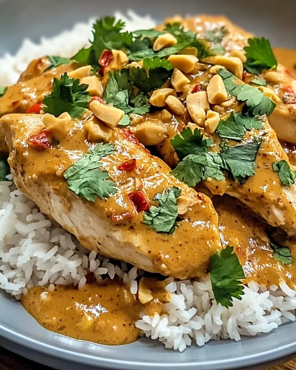 Unwiderstehliches Thai-Erdnuss-Hühnchen in 30 Min